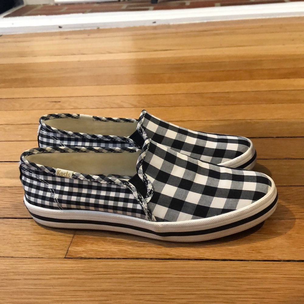 Kate Spade black and white sneakers size 6.5